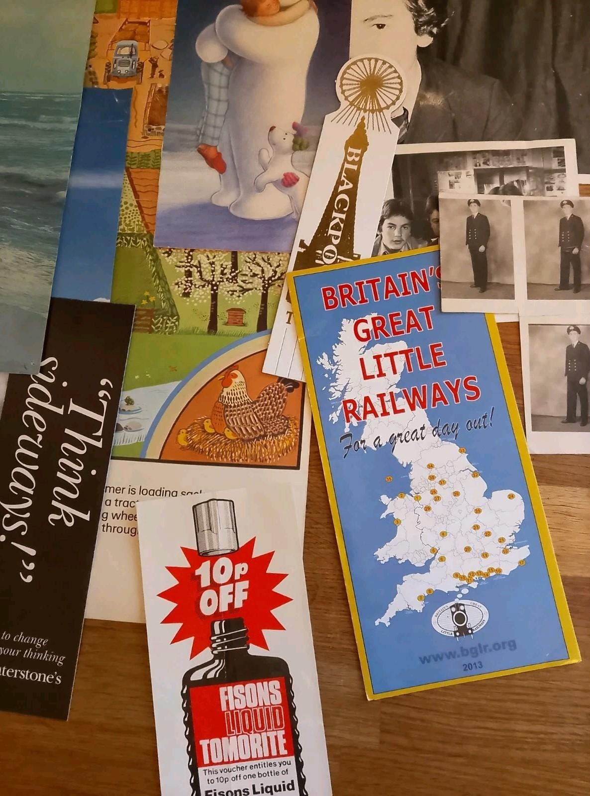 EPHEMERA – Bundle Mixed Paper Ephemera Photos Leaflets Posters Bookmarks Bundle