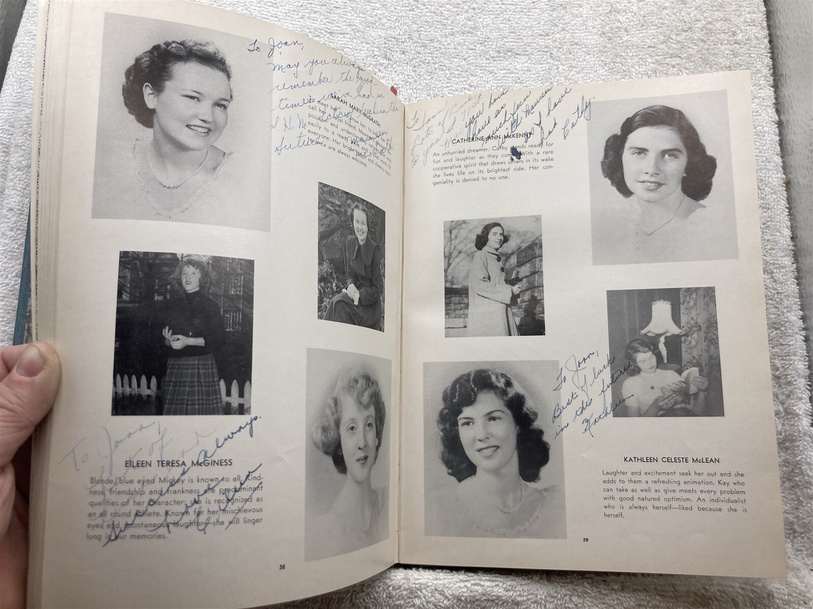 1952 Academy of the Sacred Heart of Mary Park Terrace New York NYC Yearbook Vtg