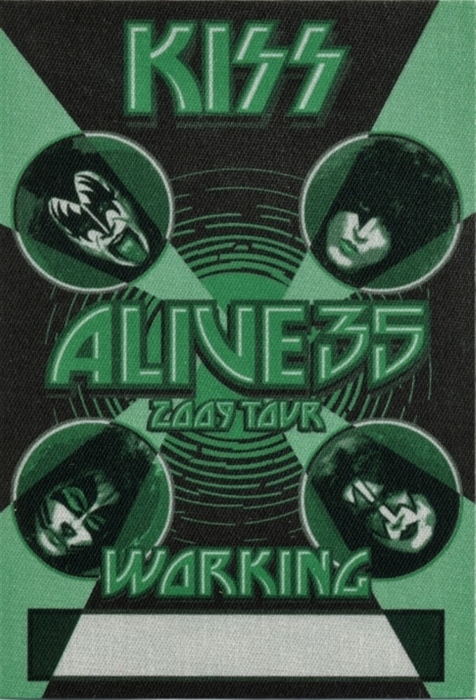 KISS 2009 Alive 35 concert tour Working Crew Backstage Pass