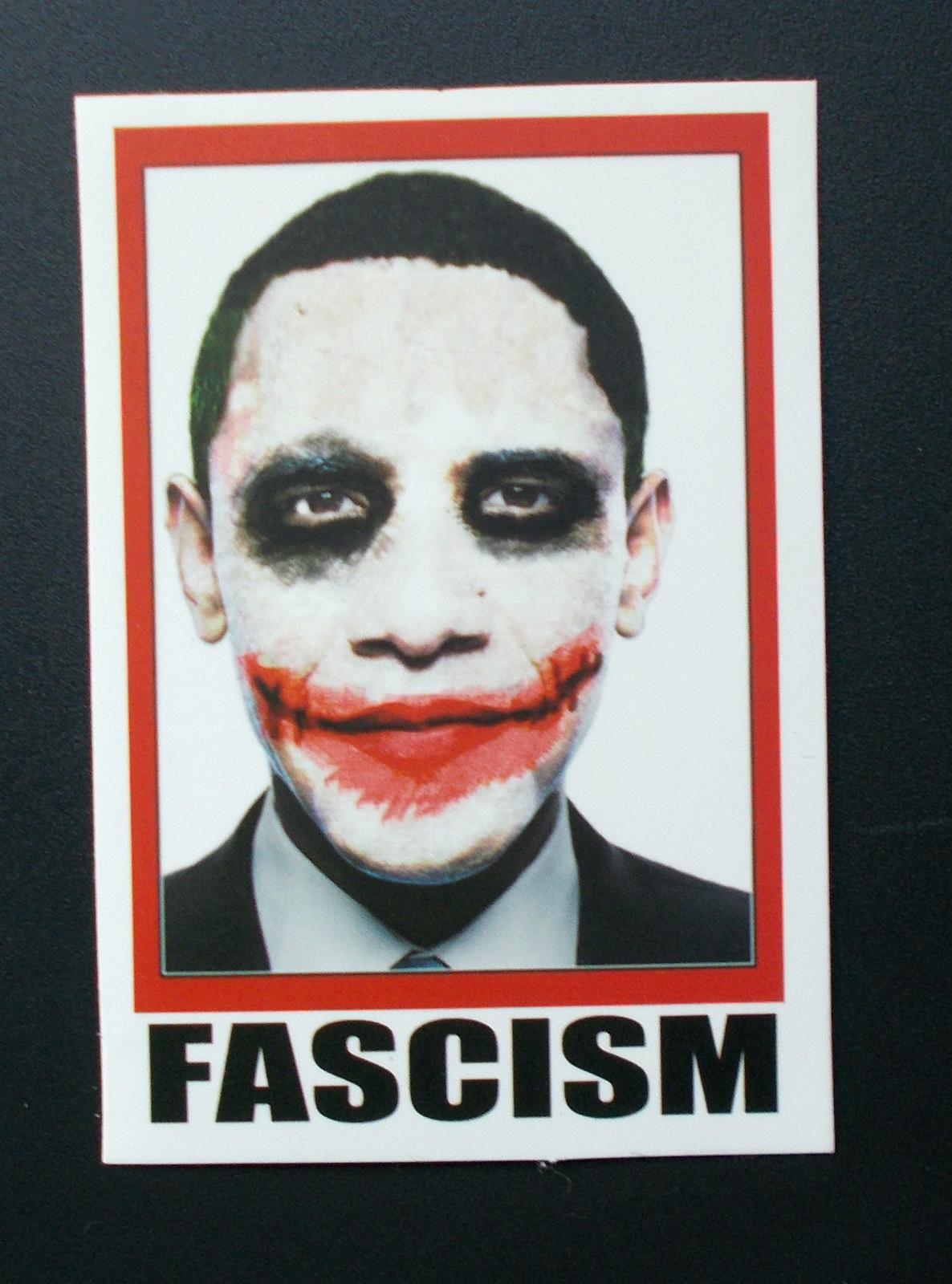 Sticker Decal Matte Look “FASCISM” Laptop, Stickerbomb (M145)
