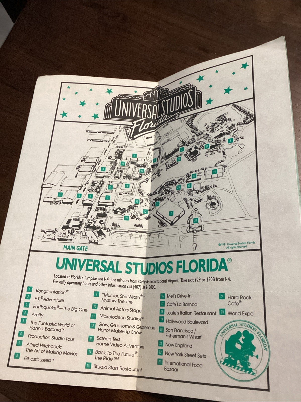 Universal Studios Coupon Book 1991 Early Discounts Rare