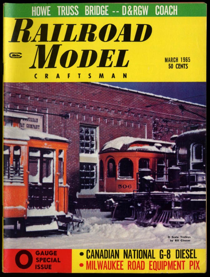 RAILROAD MODEL CRAFTSMAN 3 1965 CN G-8 Diesel D&RGW Coach Milwaukee Rd