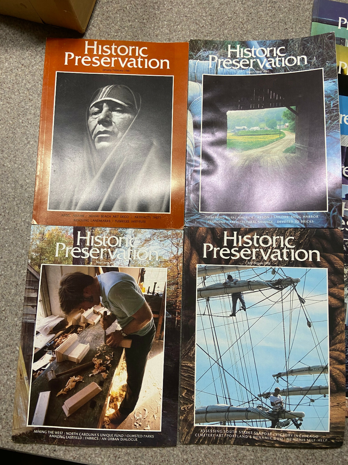 Lot of 16 – Historic Preservation Magazine/Magazines 1979 1980 1981 Americana