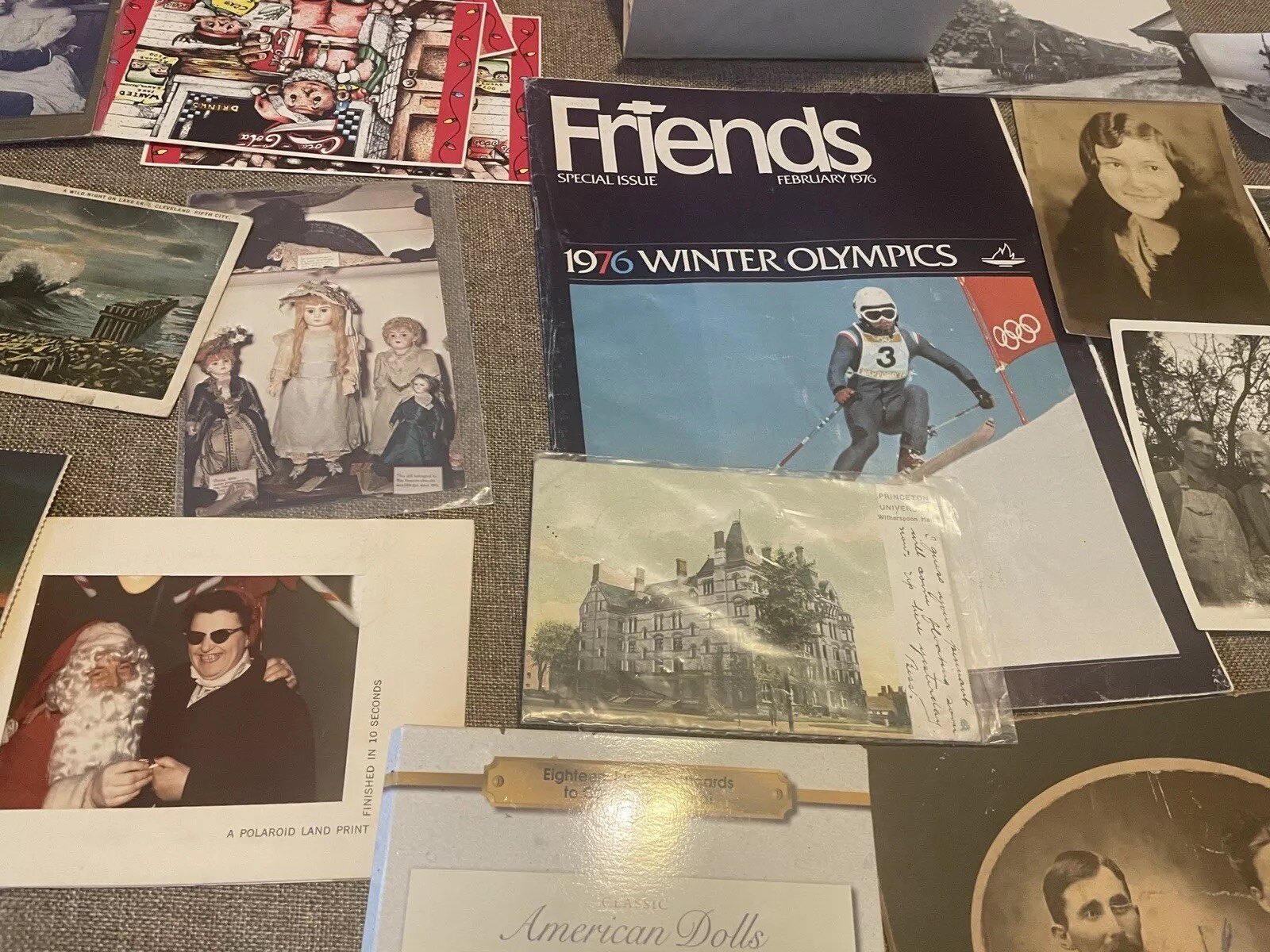 Large Epherma Lot. Photos, Baseball Cards, Ship, Antique Postcards, Autographs