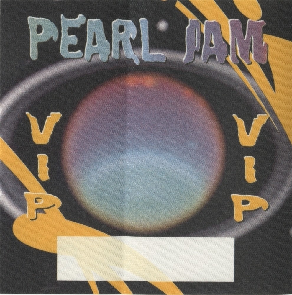 Pearl Jam 2000 Binaural concert tour Band VIP Backstage Pass
