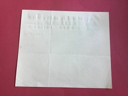 Marshall Bros Ltd Timber Merchants 1940 Nottingham receipt R33342