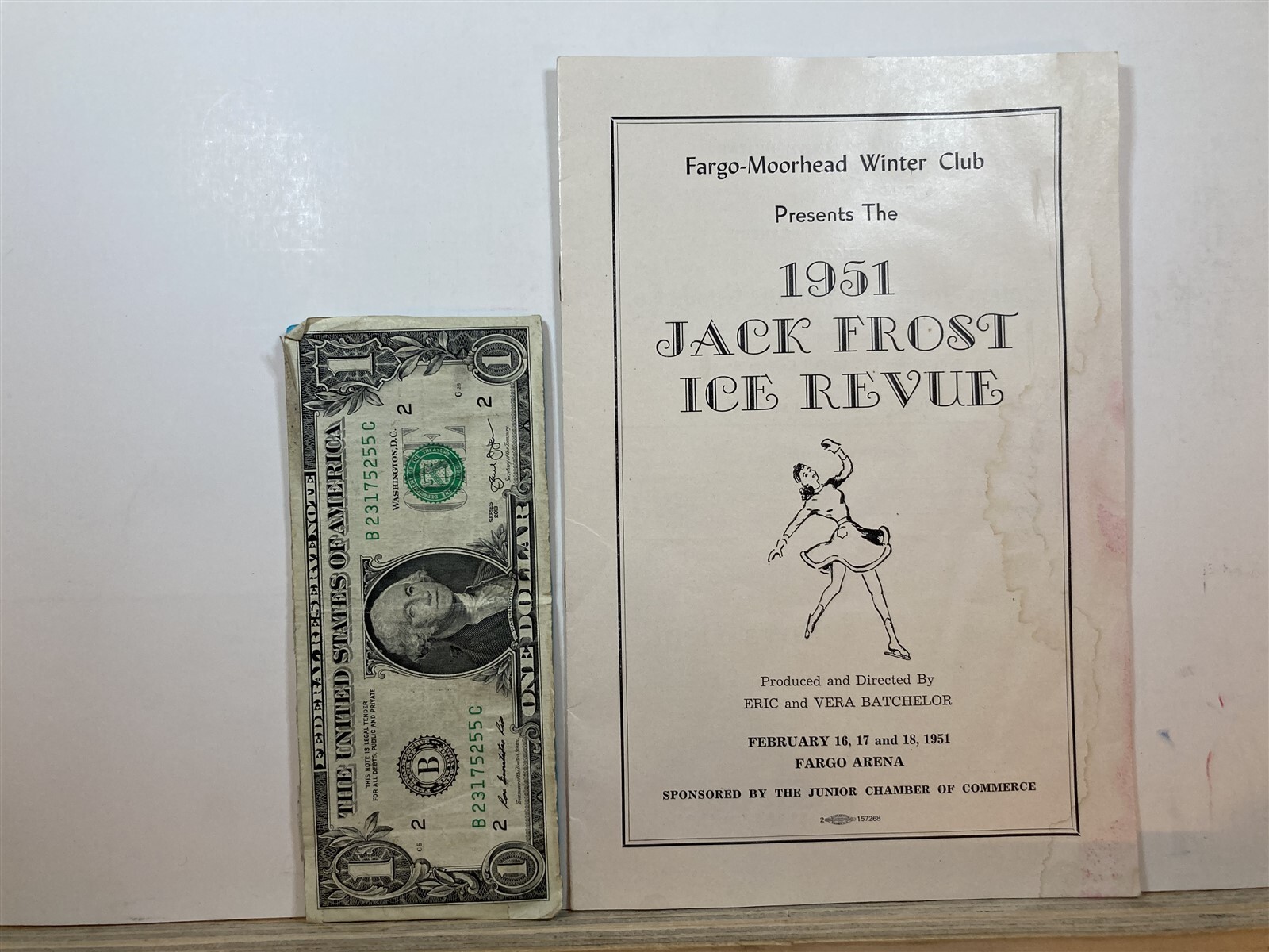 1951 Fargo Moorhead Winter Club Jack Frost Ice Skating Revue Program ND MN Vtg