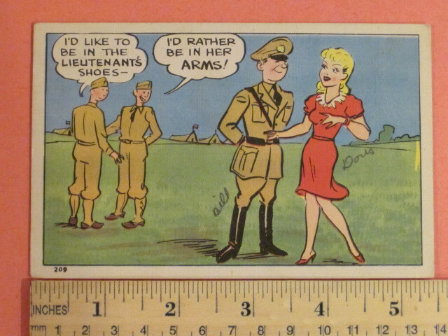 1940s Lieutenant’s Shoes Postcard – Graycraft Card #209