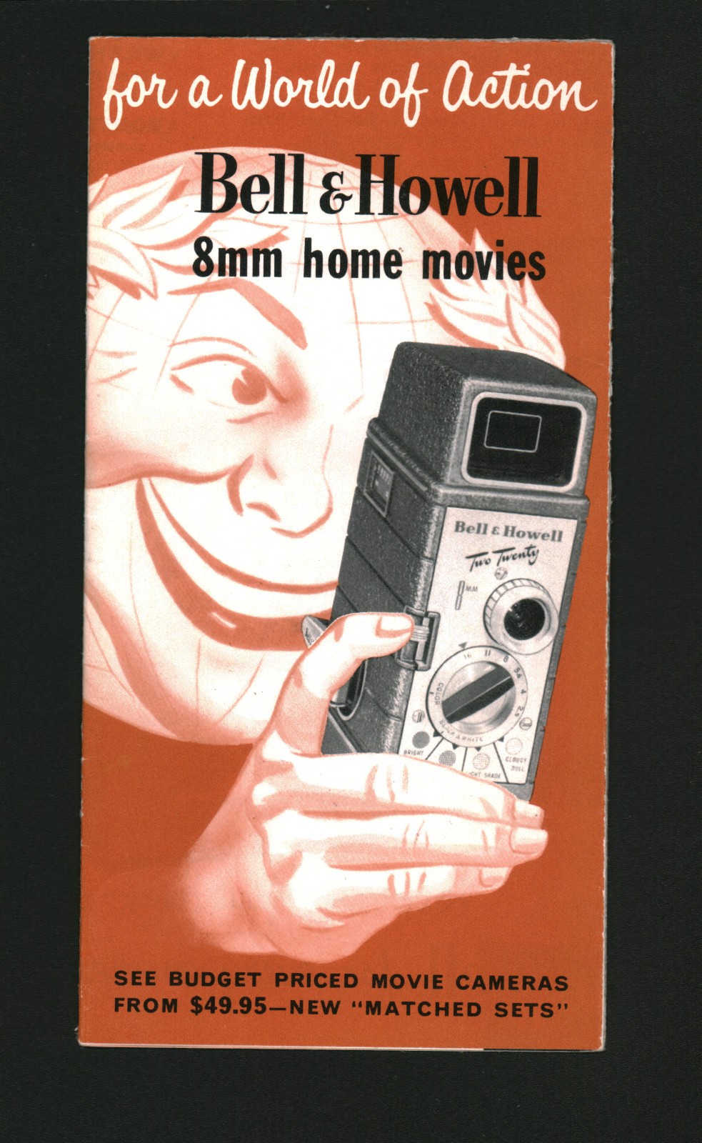 Bell & Howell 8mm Home Movies Promotional Brochure Fold-Out Late 1950s