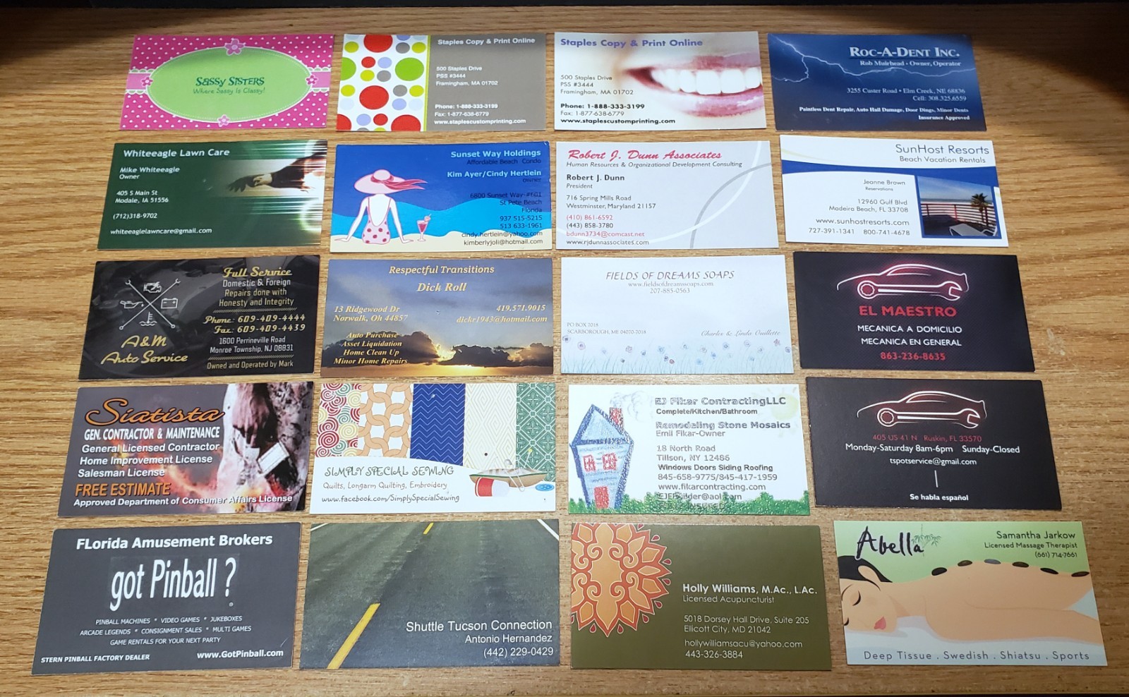 🔥 LOT of 100 MISC. Related BUSINESS CARDS for BUSINESS CARD COLLECTION L1
