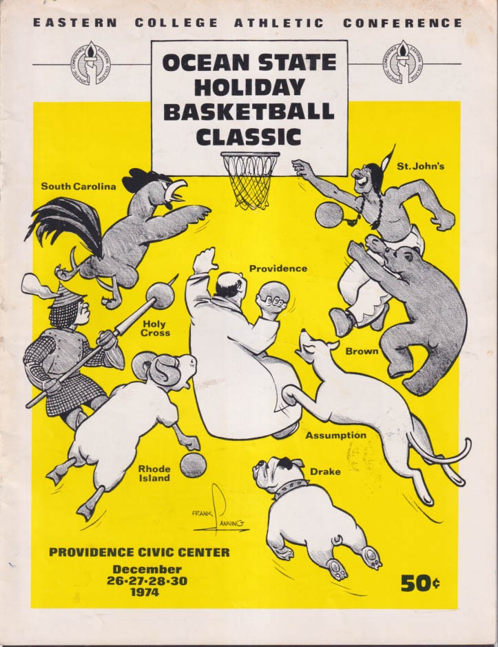 Ocean State Holiday Basketball Classic Program ECAC 1974