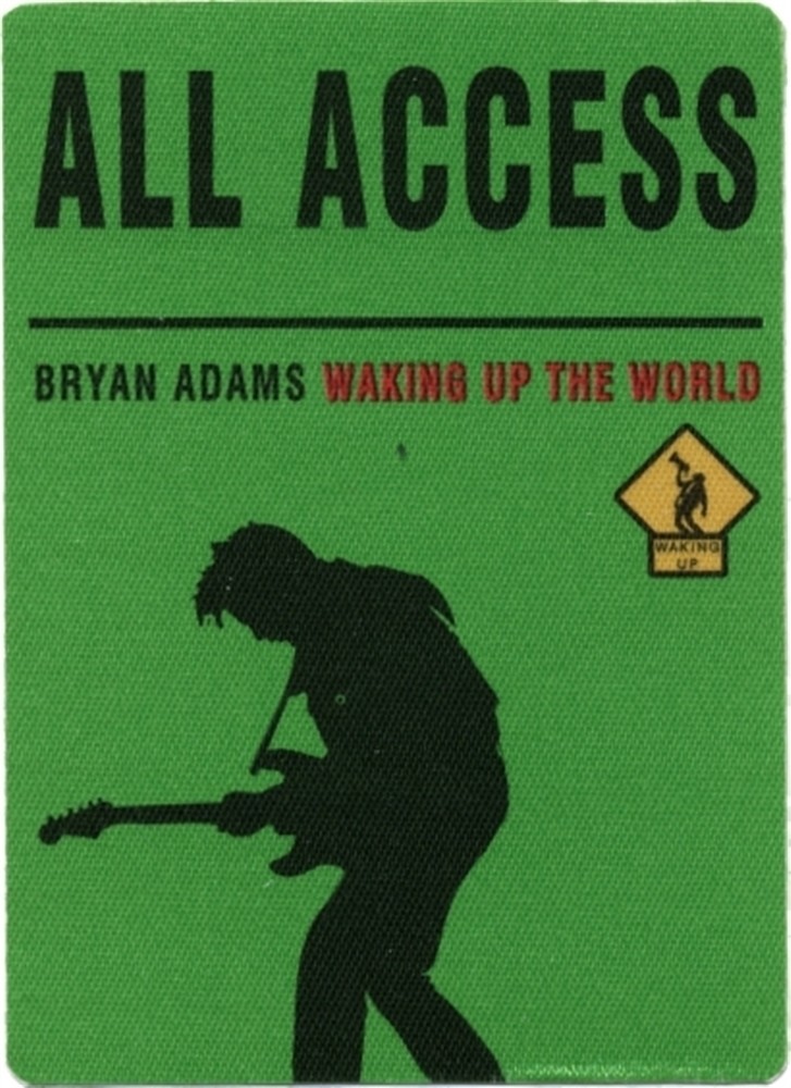 Bryan Adams 1991 Waking up the World concert tour All Access Backstage Pass