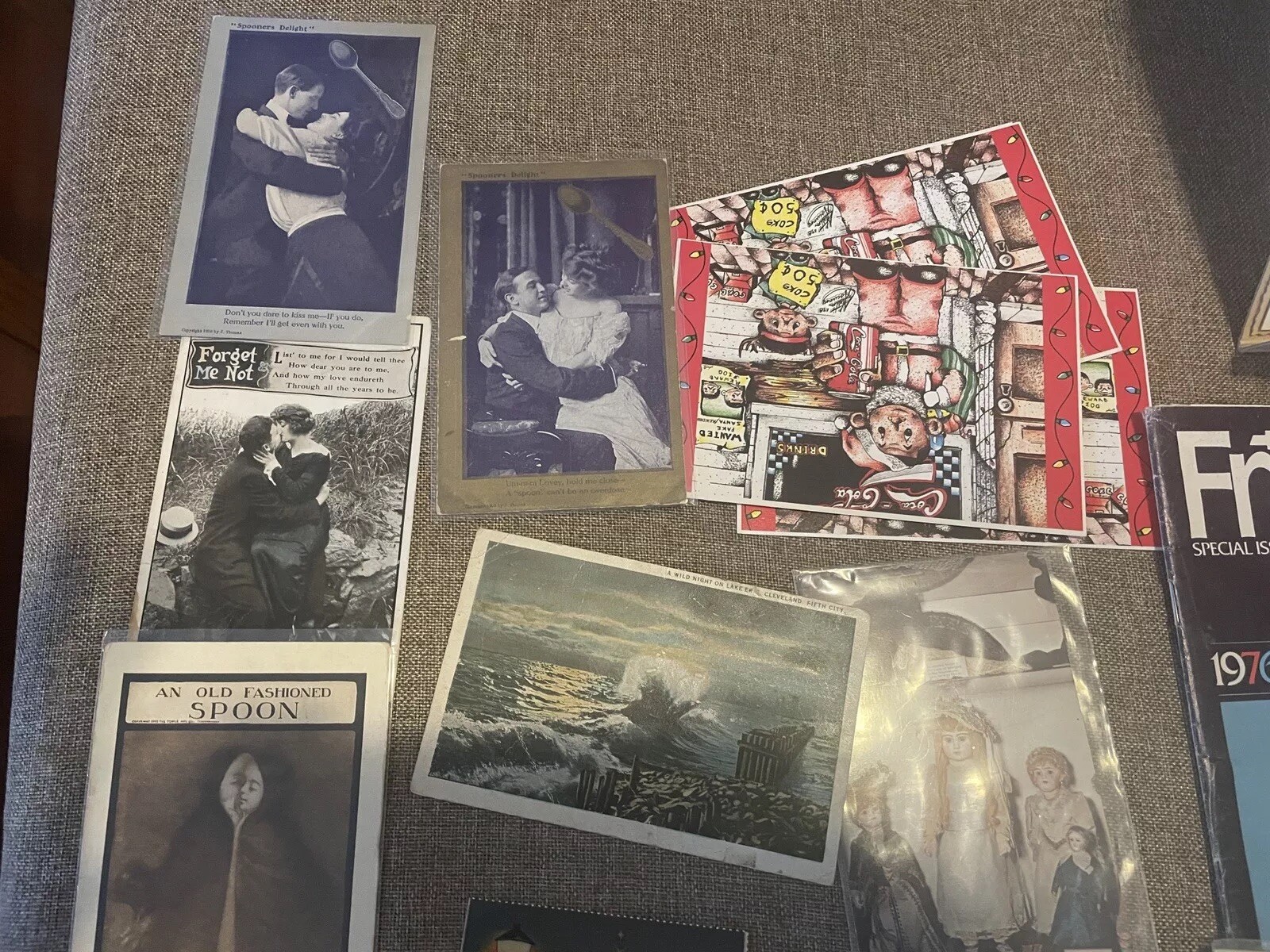 Large Epherma Lot. Photos, Baseball Cards, Ship, Antique Postcards, Autographs