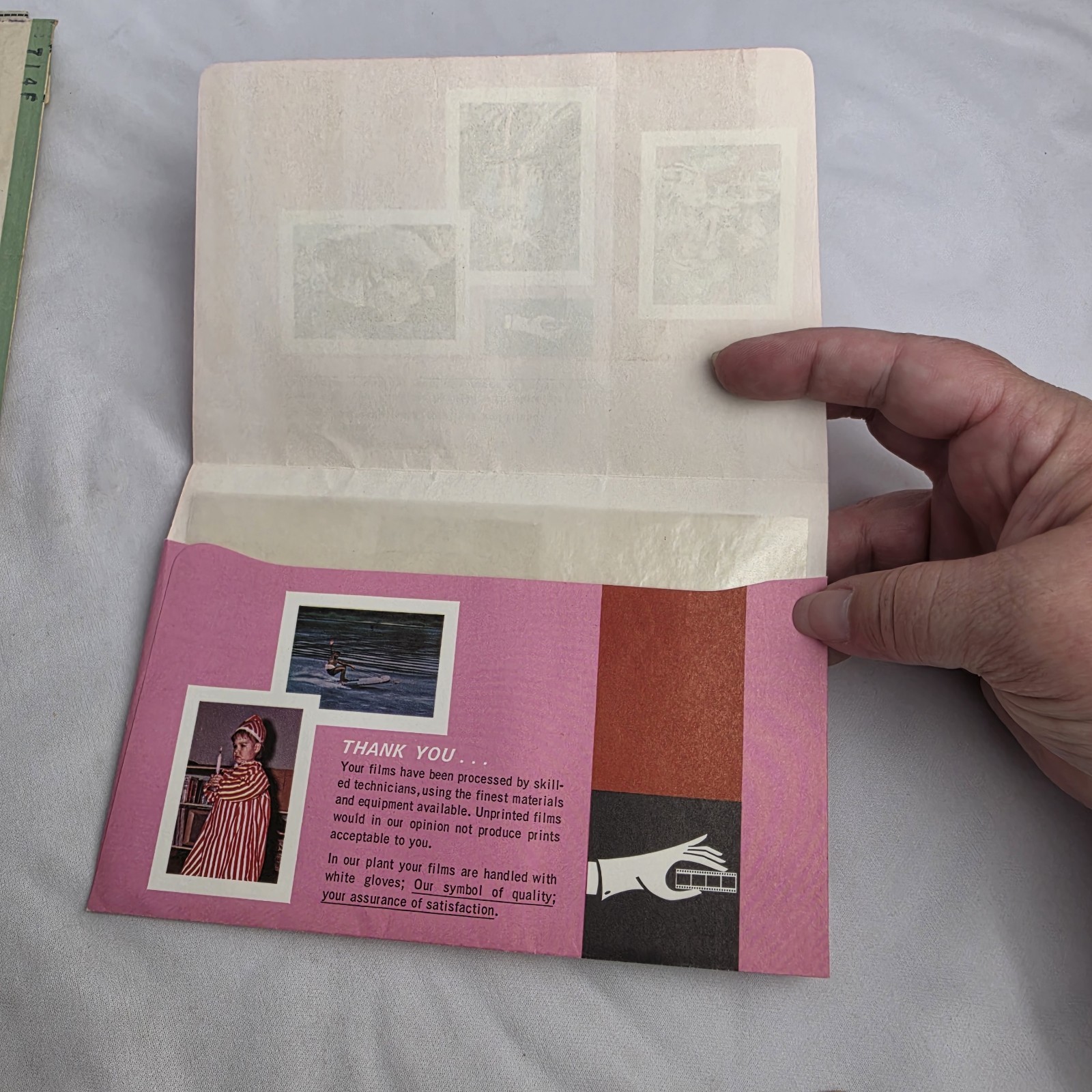 Vintage 1960’s Photo Developing Envelopes Lot Picture & Negative Paper 4 Piece