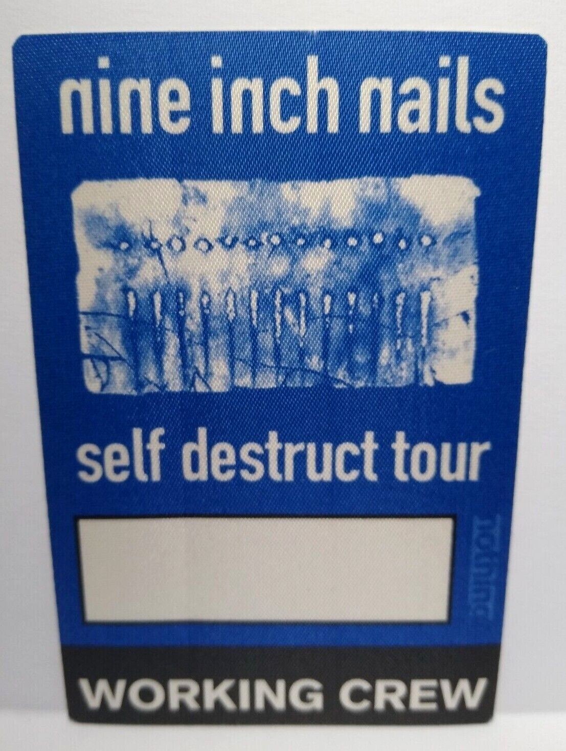 Nine Inch Nails Self Destruct Tour Backstage Pass Vintage Industrial Rock 1994