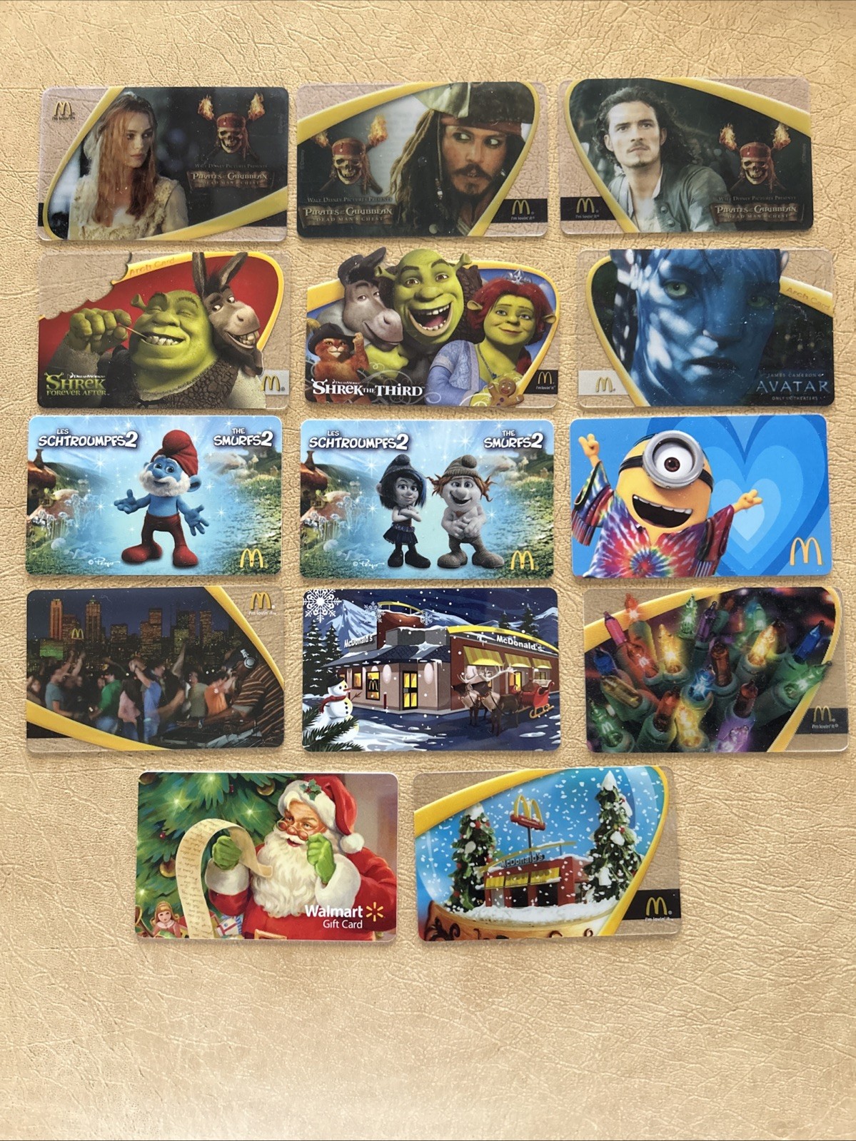 Lot Of 86 Different McDonald’s Arch Reloadable Gift Cards