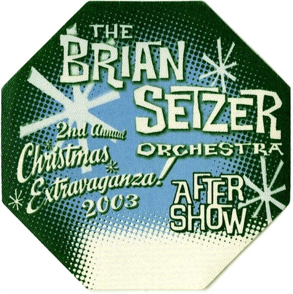 Brian Setzer 2003 Christmas Extravaganza concert tour After Show Backstage Pass