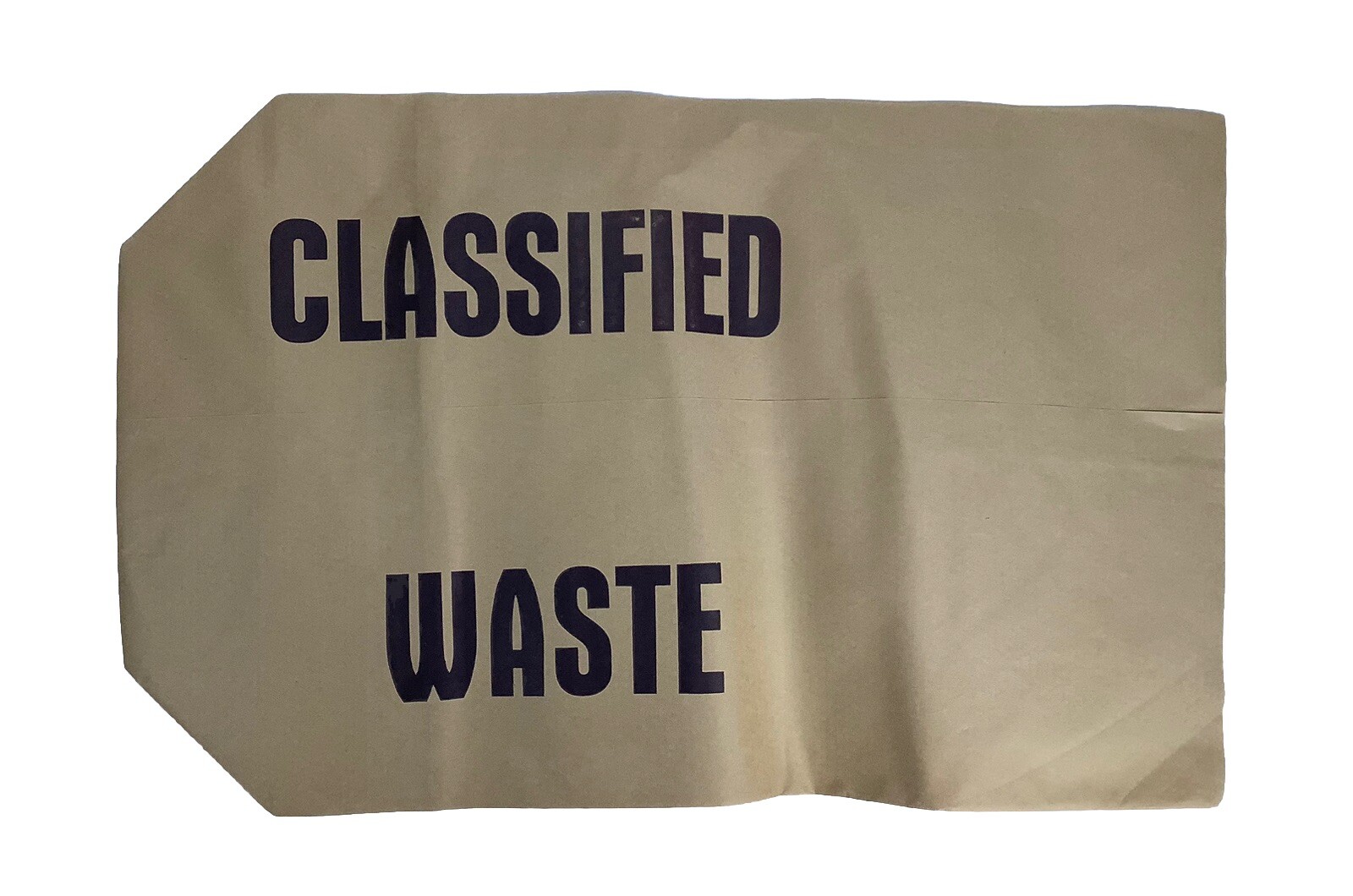 Vintage NOS Semoulin “CLASSIFIED WASTE” Brown Paper Bags Lot of 48 GI Military