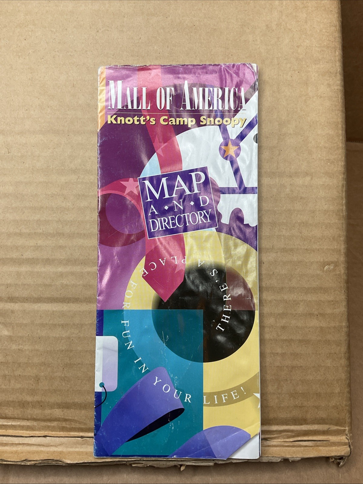 1996 Mall Of America Knotts Camp Snoopy Map & Directory Brochure B68