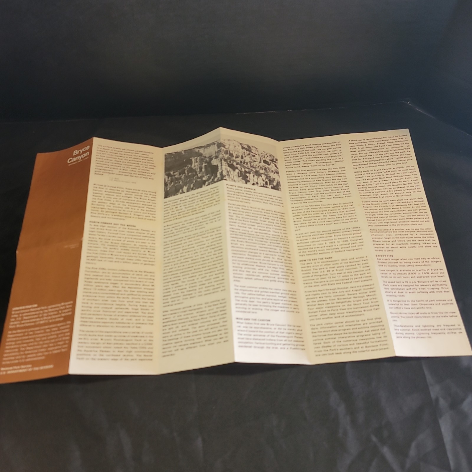Vintage c1974 Zion, Bryce Canyon, North Rim Grand Canyon Detail Maps Lot Of 3