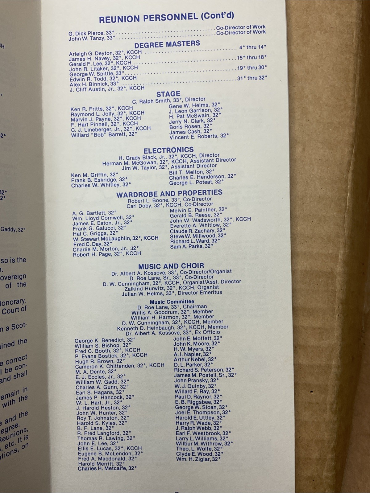 30 Oct-1 Nov 1980 Benoit-mills Memorial Class Fall Reunion Freemasonry Nc B73