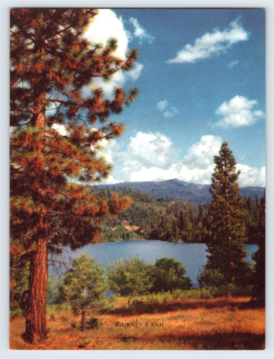 VISTA “JOURNEY’S END” BROWN & BIGELOW 4.5″x6″ ART PRINT 1950’s M562