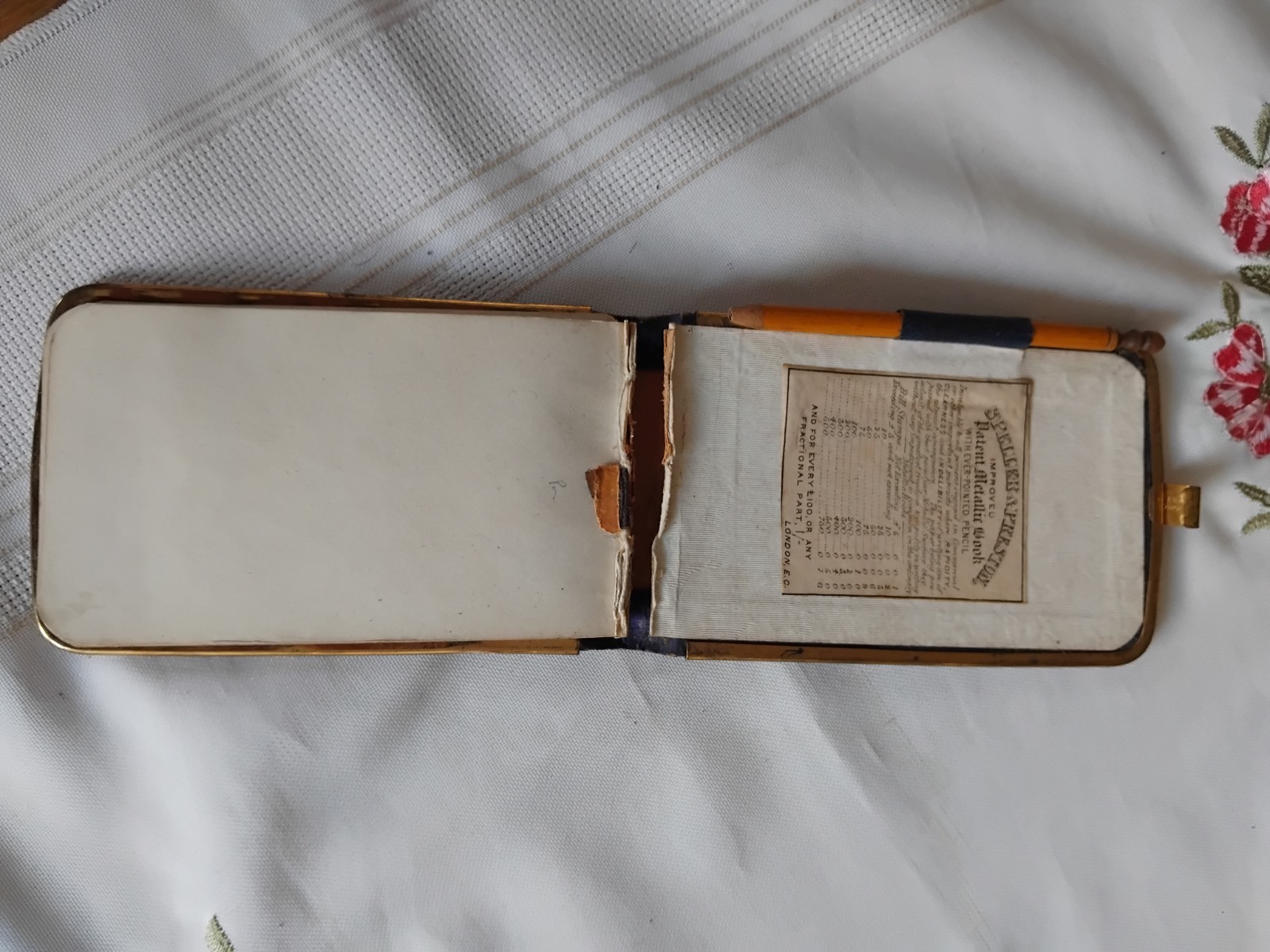 Antique Victorian Autograph or Note Book Lithograph front