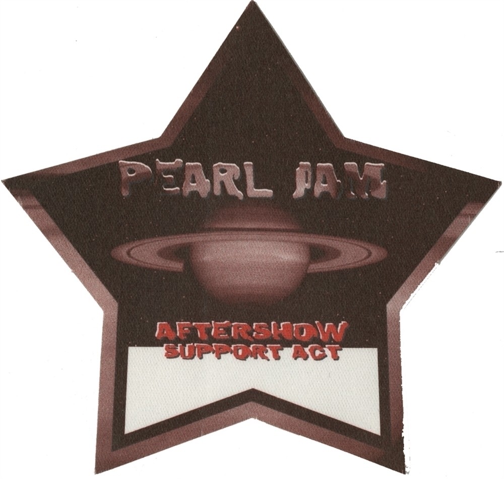 Pearl Jam 2000 Binaural concert tour Support Aftershow Backstage Pass