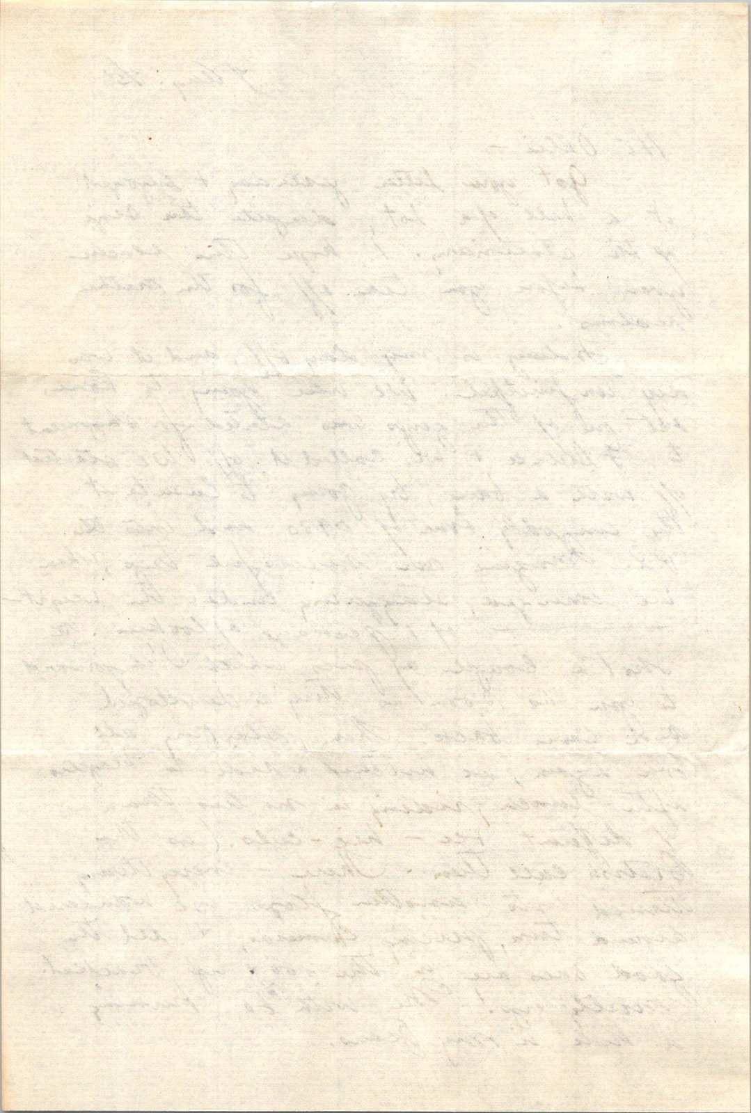 World War II 1940s Handwritten 3-Page Letter to Navy Sailor Oliver Deane