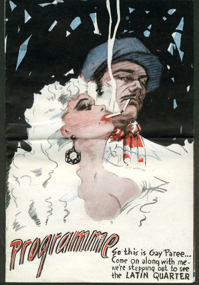 Latin Quarter nightclub floor show New York City mailable programme 1940s