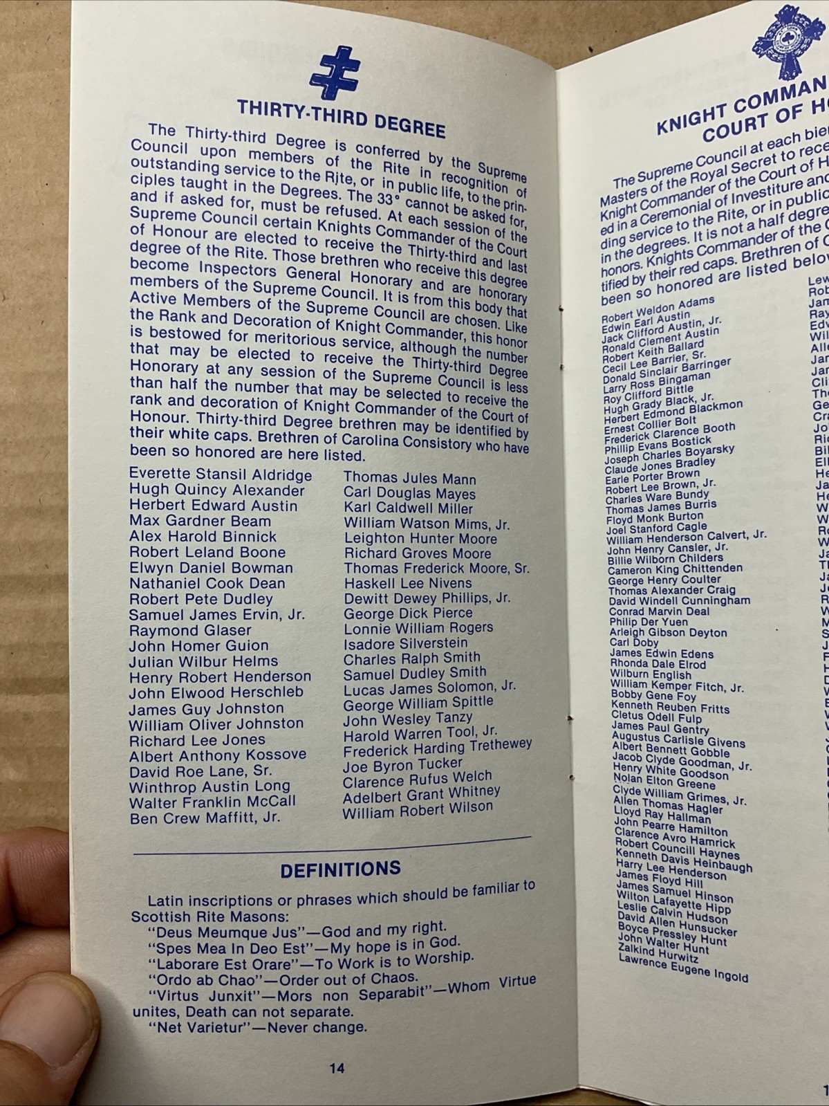 30 Oct-1 Nov 1980 Benoit-mills Memorial Class Fall Reunion Freemasonry Nc B73