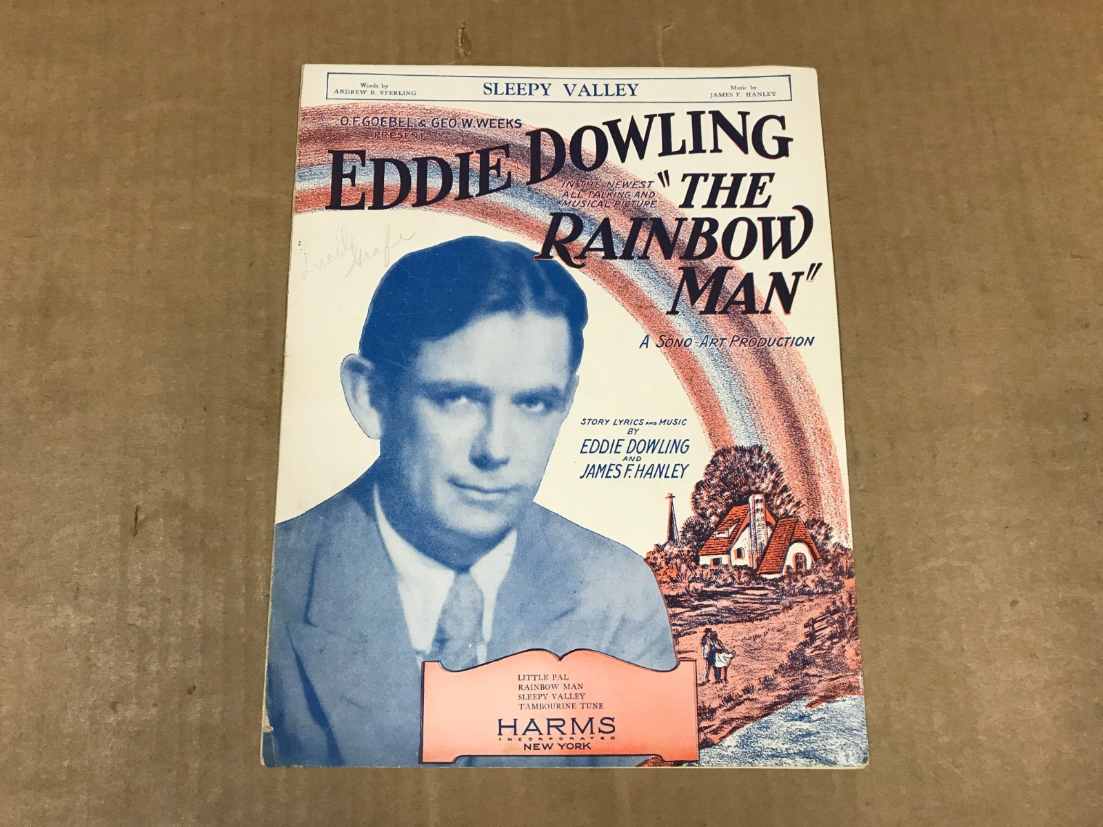 Vintage Sheet Music – The Rainbow Man – By Eddie Dowling, James F. Hanley