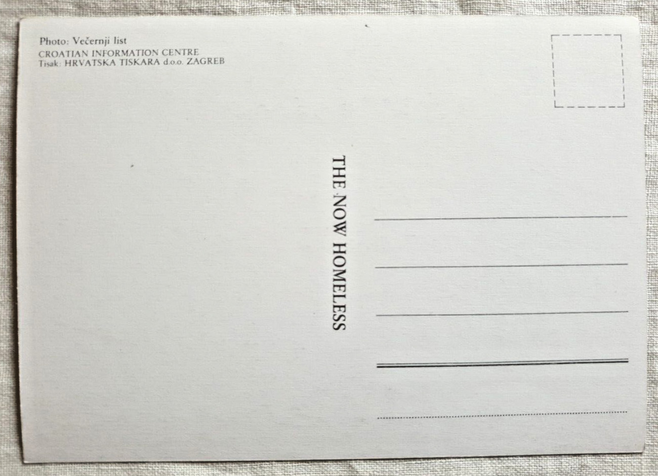 Postcard Christmas Greetings from Croatia 1991 Croatian War of Independence