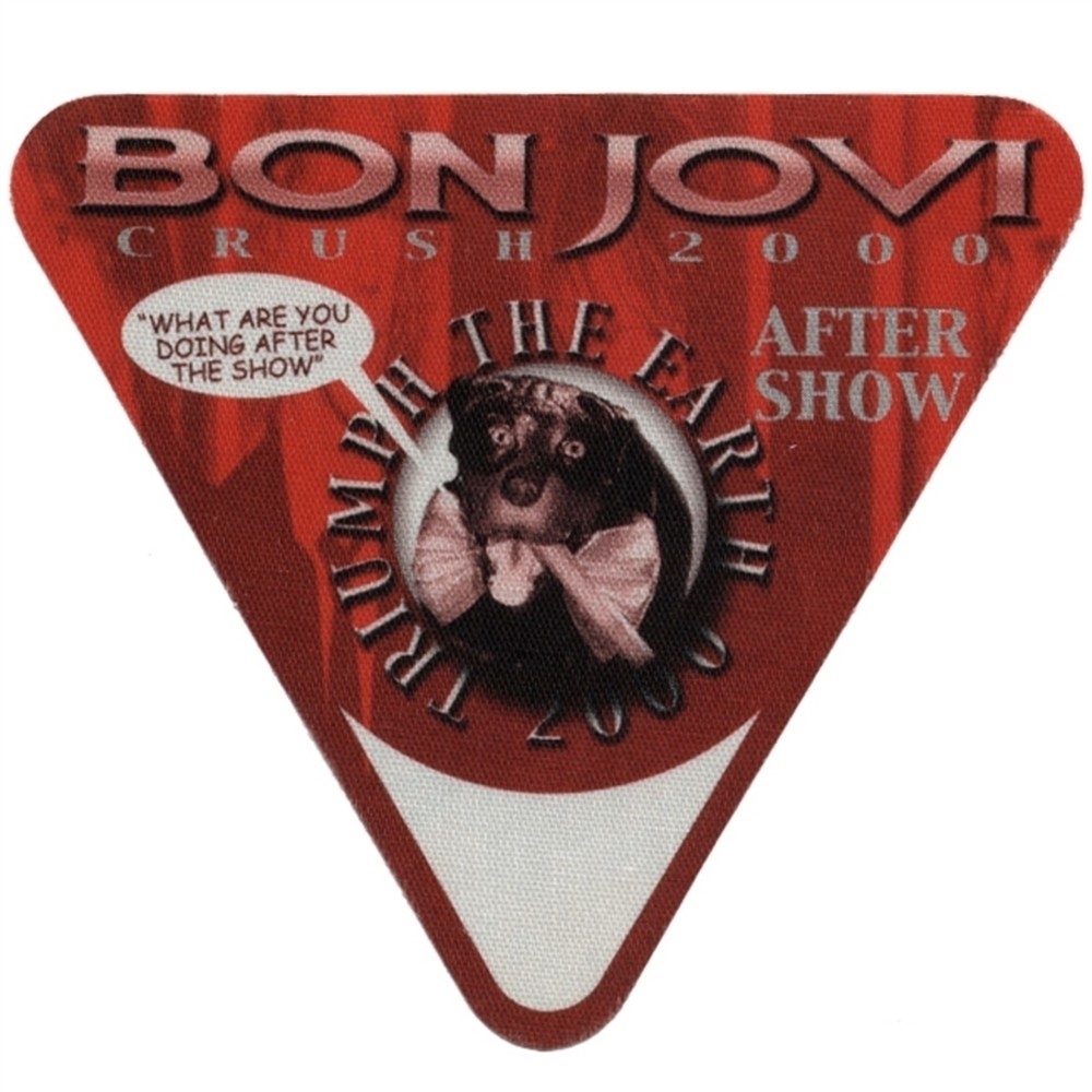 Bon Jovi 2000 Crush concert tour After Show Backstage Pass