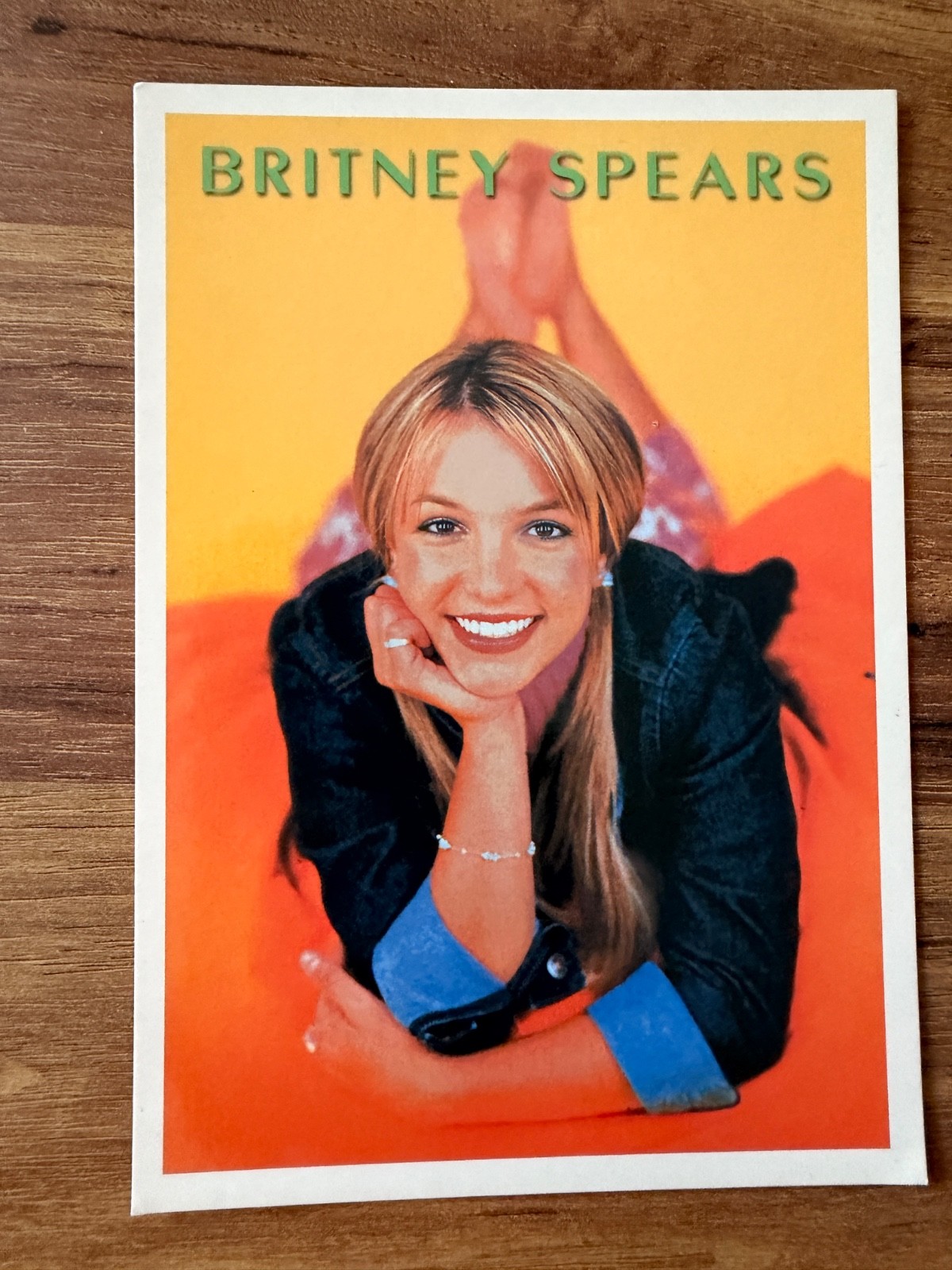 Britney Spears Vintage Turkish Magazine Bonus Card Rare Pop Memorabilia