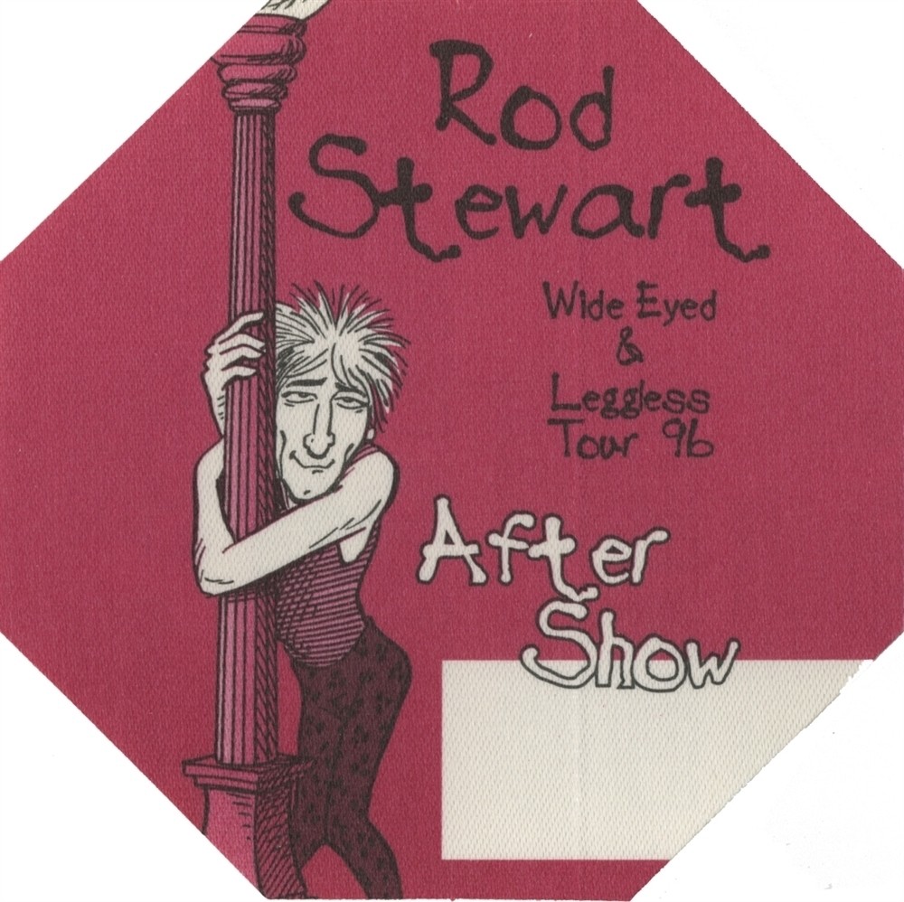 Rod Stewart 1996 A Spanner in the Works concert tour After Show Backstage Pass