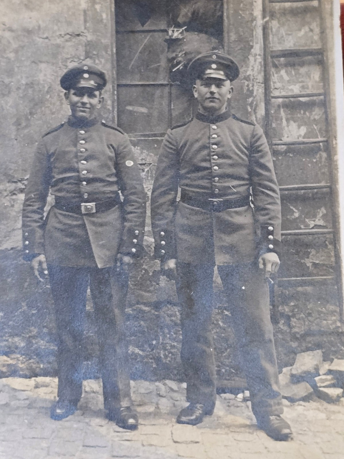 Original Early WWI WEIMAR Era German Soldiers Photo Imperial Uniforms c.1910s