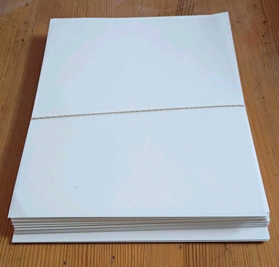 Lot 96 pages Vintage Blank No LOGO THIN Onion Skin Paper 6.75 x 8.75″ FREE SHIP
