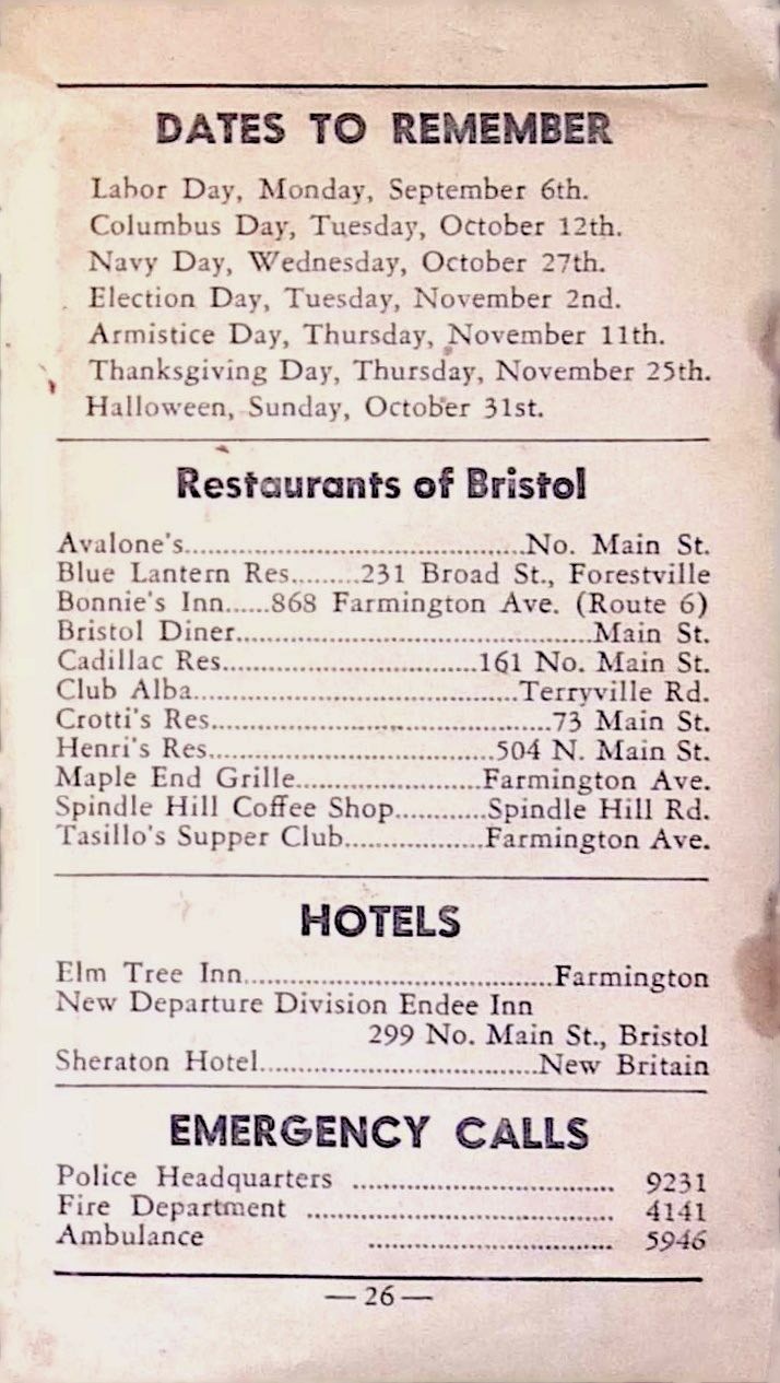 Bristol CT 1900s Leaf Spartacus Builder Ad New Departure Mfg Labor Day