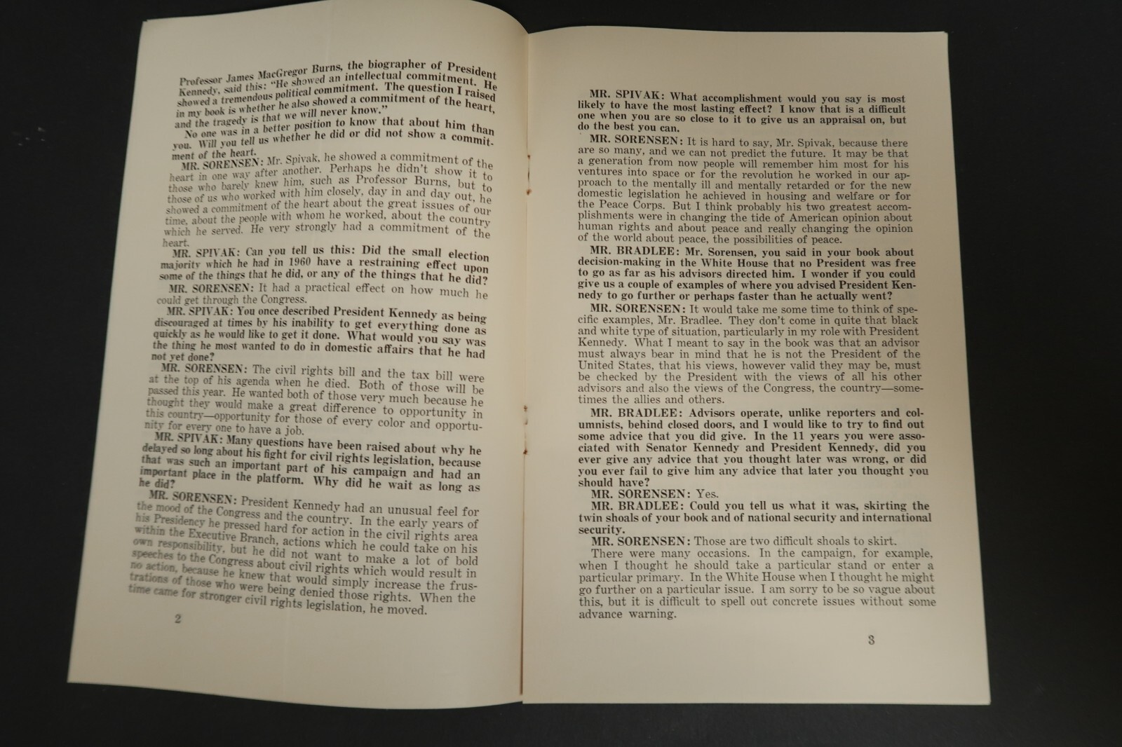 Meet The Press National Broadcasting Company Lawrence Spivak 1964 Booklet Vol. 8