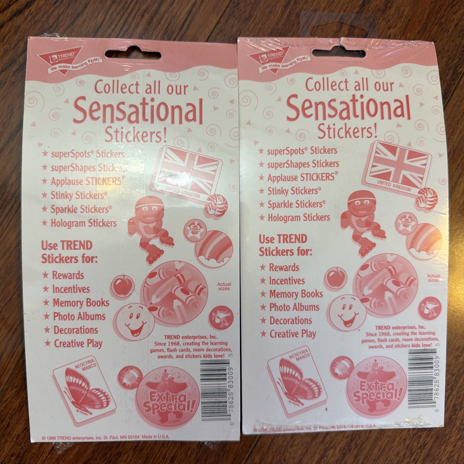 Vintage Trend Scratch ‘N Sniff Stinky Stickers Licorice Butterscotch 4 Packs