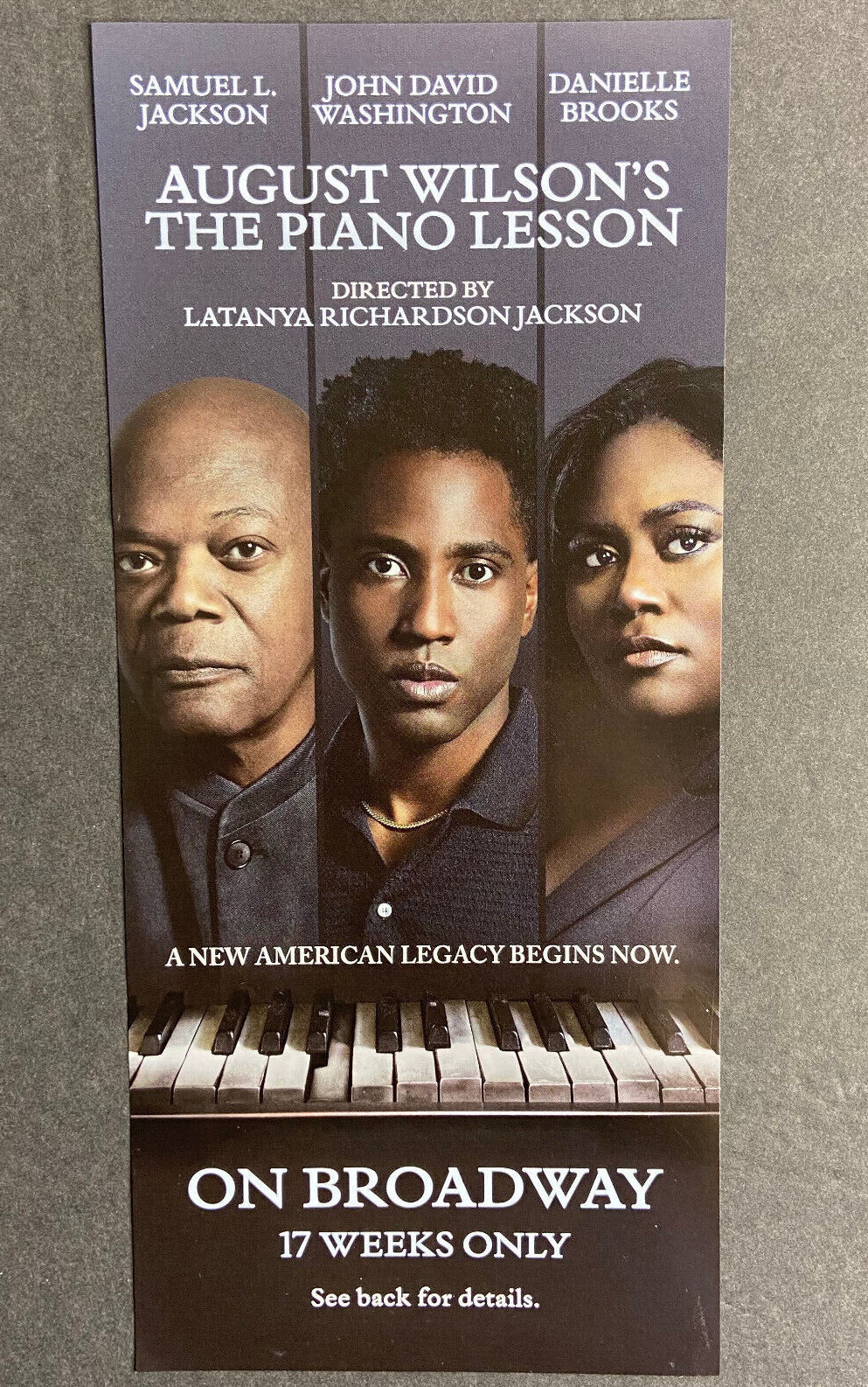 The Piano Lesson Samuel L Jackson Danielle Brooks 2022 Flyer Broadway
