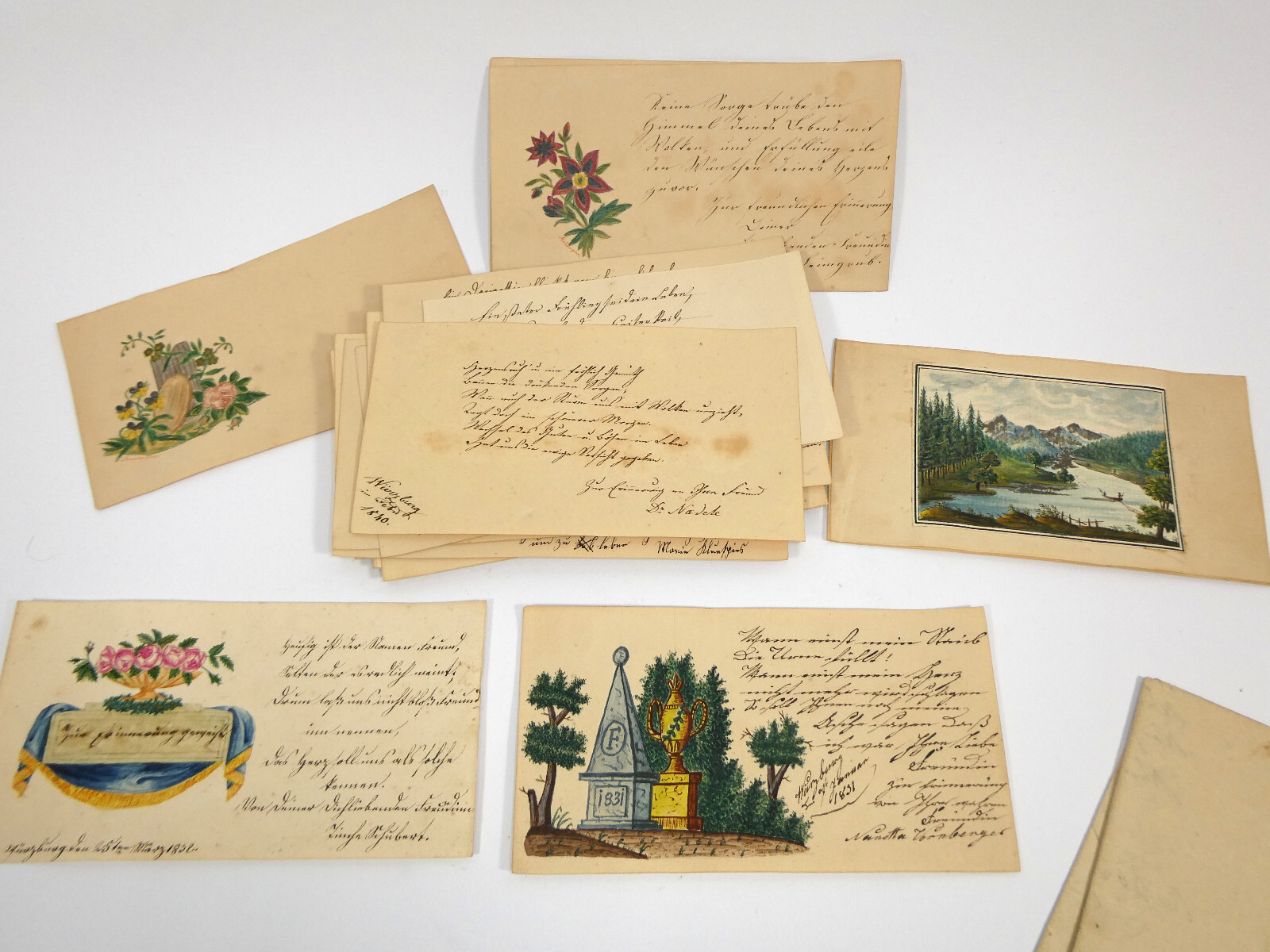 Empire Biedermeier Poetry Album 1830s