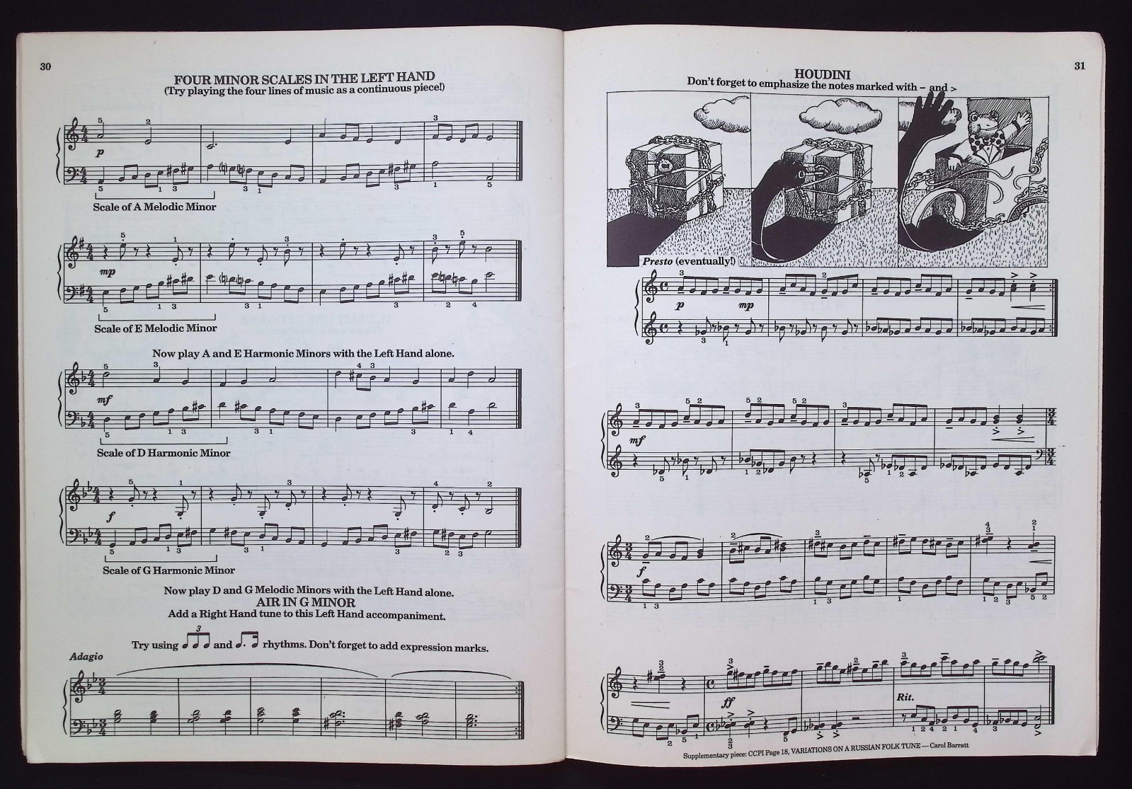 Chester’s Piano Book, Number Four by Carol Barratt, 1978 Chester Music