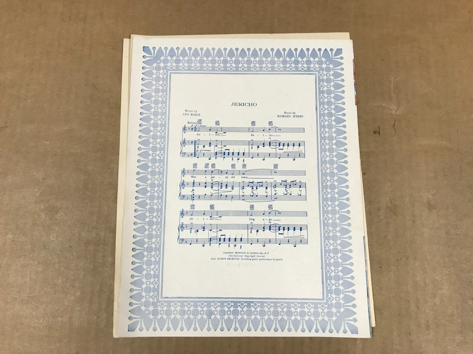 Vintage Sheet Music – The Rainbow Man – By Eddie Dowling, James F. Hanley