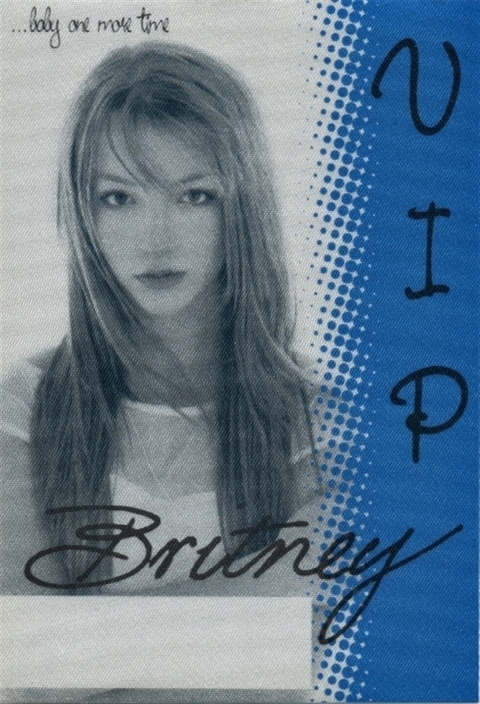 Britney Spears 1999 Baby One More Time concert tour VIP Backstage Pass