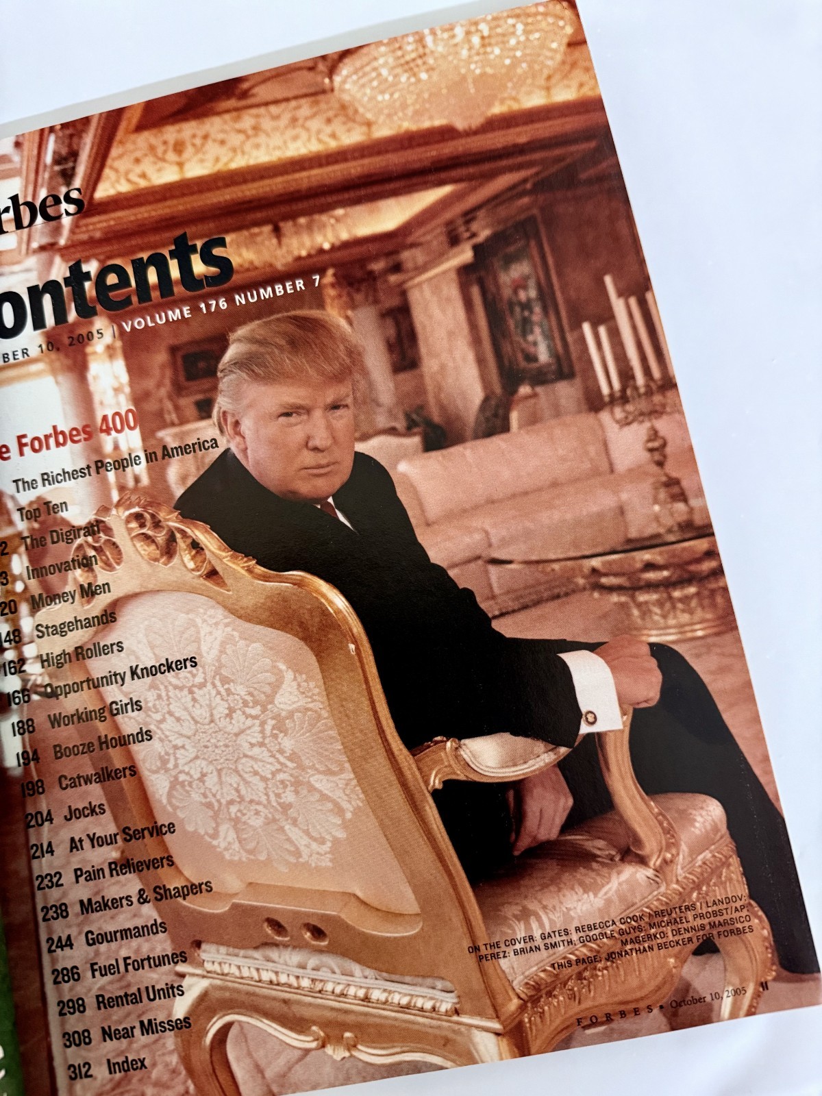 Vintage Forbes October 2005 Magazine – The 400 Richest People in America – Trump