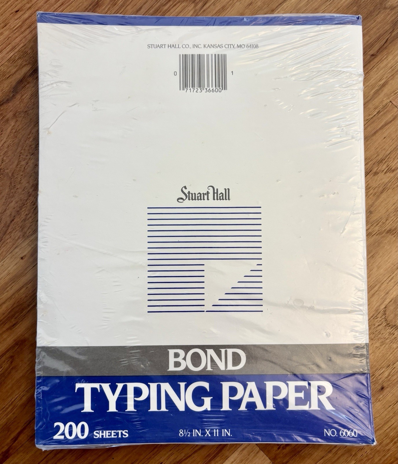 Stuart Hall Bond Typing Paper No. 6060 8 1/2″ x 11″ 200 Sheets NEW