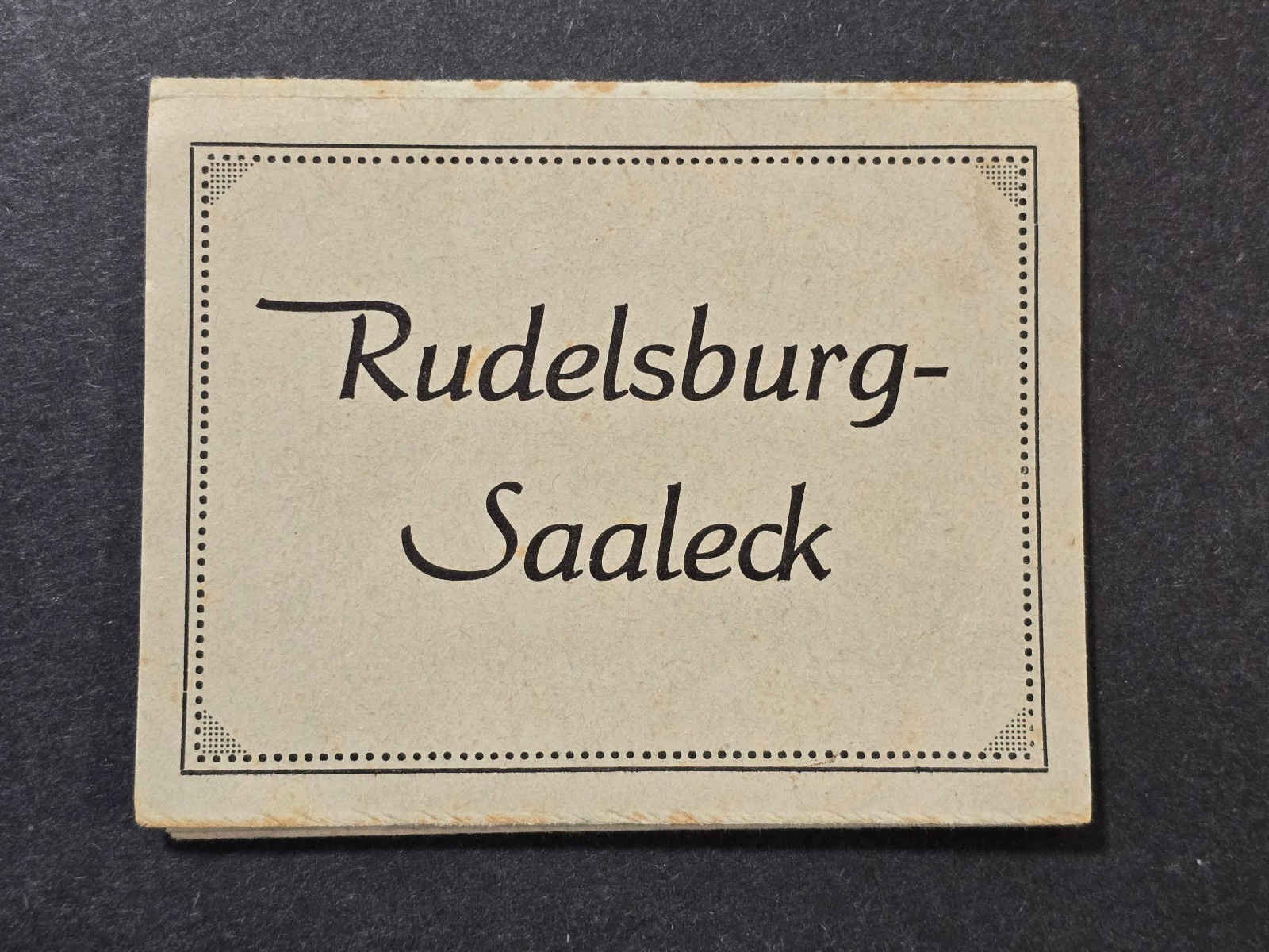 German Third Reich Era Pull-Out 10 Photo Booklet Castle Views c1930s-1940s