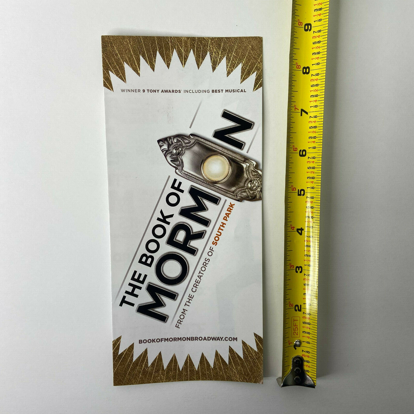 Book of Mormon PROMO AD FLYER HANDBILL NEW YORK CITY NYC BROADWAY 2022